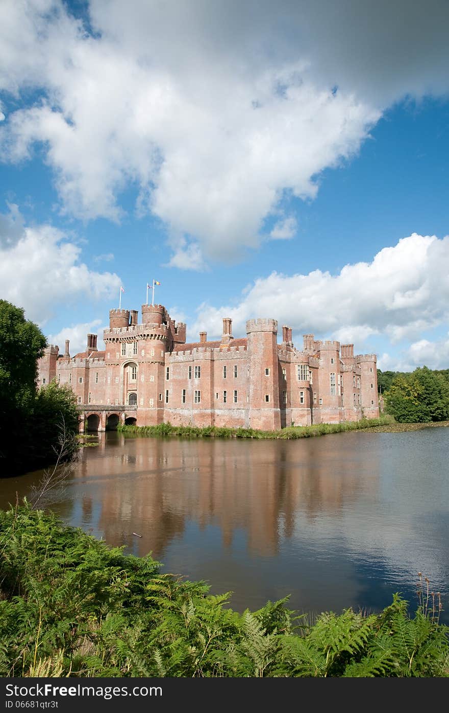 Herstmonceux castle in east sussex in england. Herstmonceux castle in east sussex in england