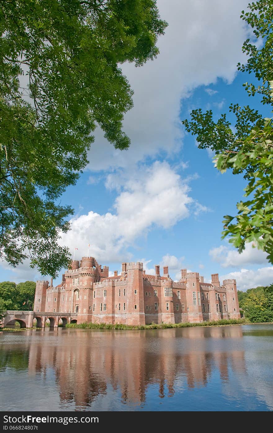 Herstmonceux castle in east sussex in england. Herstmonceux castle in east sussex in england