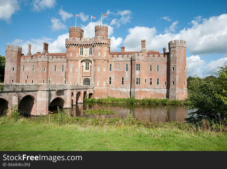 Herstmonceux castle in east sussex in england. Herstmonceux castle in east sussex in england