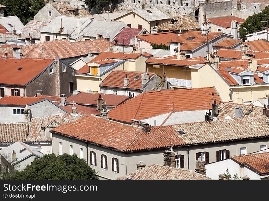 View on old Croatian town