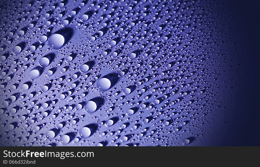 Drops of water and shade