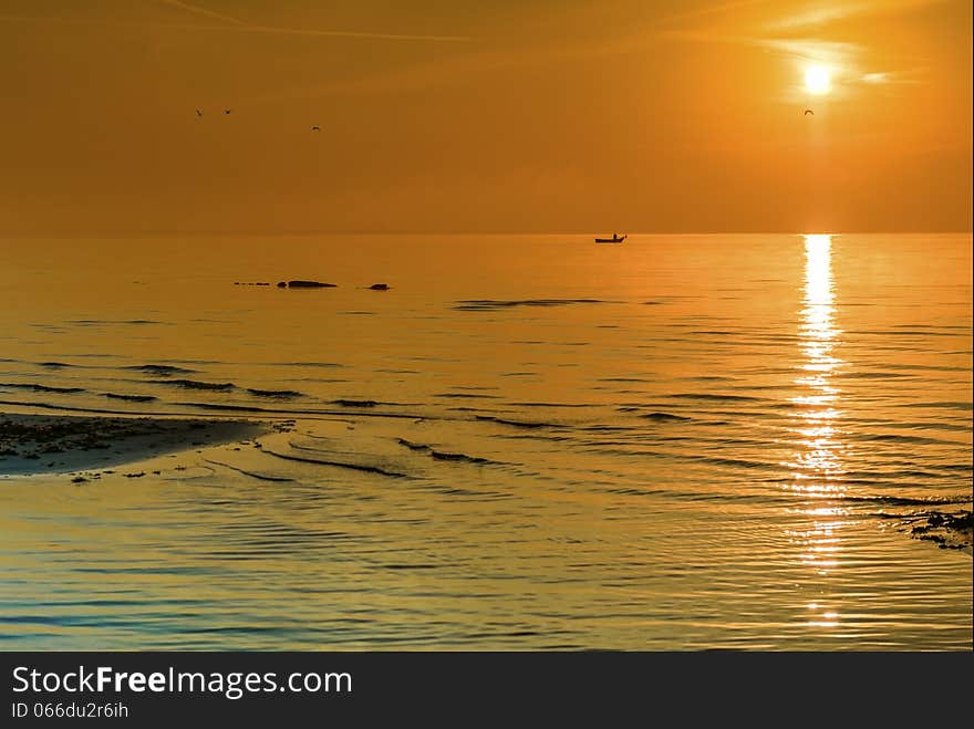 Sunset At The Baltic Sea, Latvia