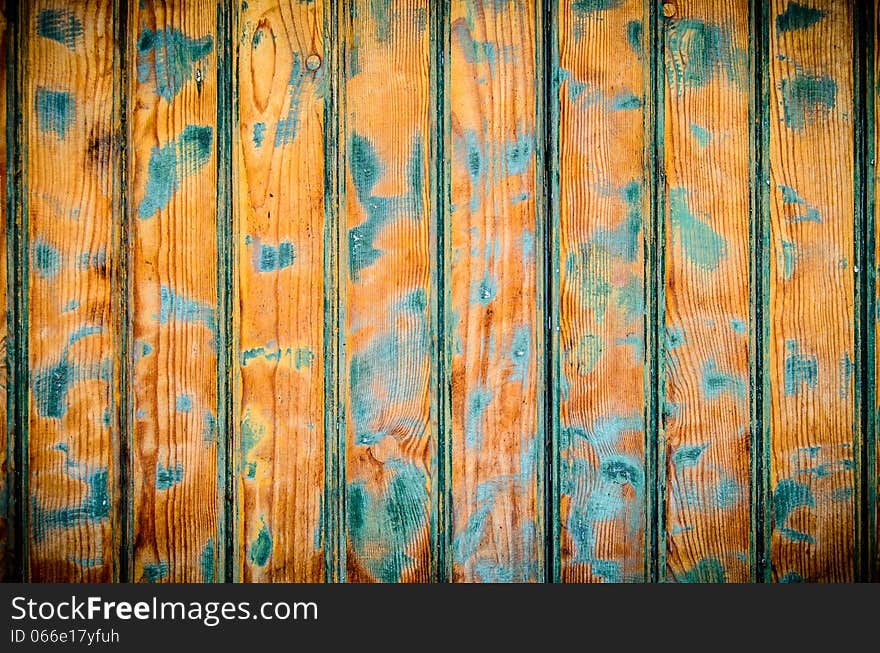 Background Of Sanded Down Painted Green Door. Background Of Sanded Down Painted Green Door