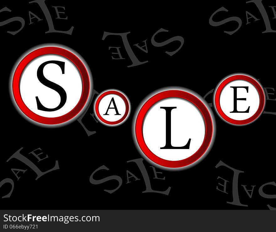 Symbol of discounts, sales and bargains