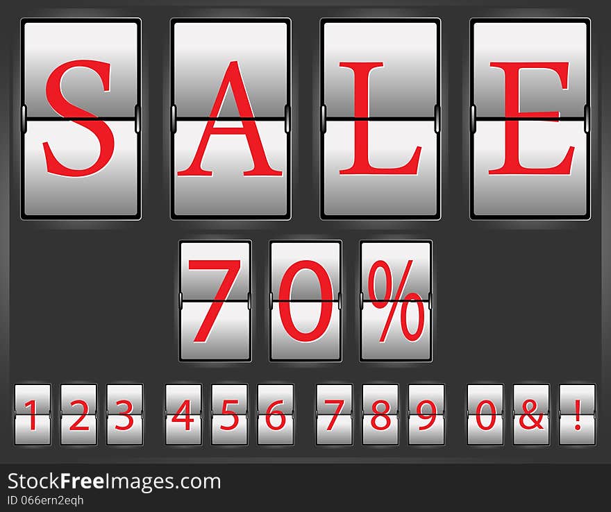 Symbol of discounts, sales and bargains