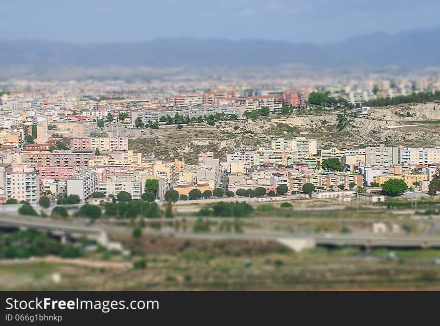 Aerial view of suburbs.