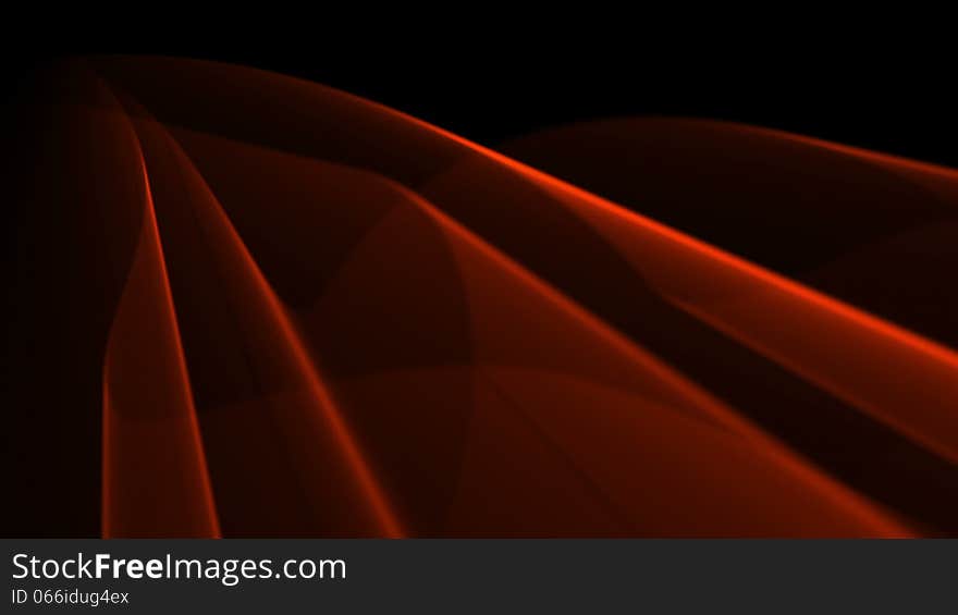 Flowing orange background