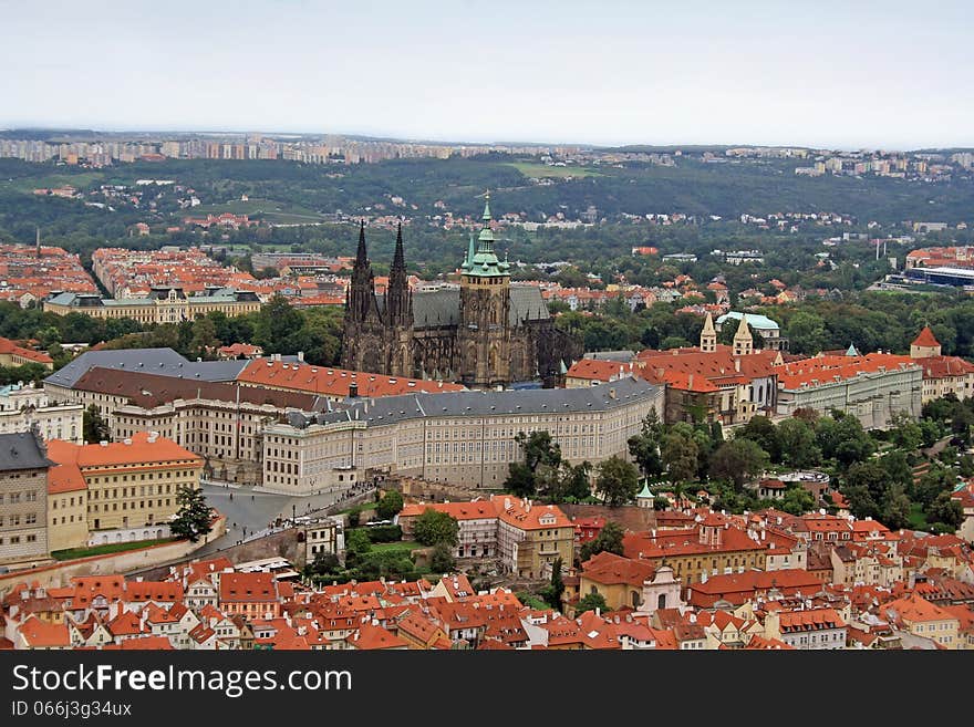 The Prague Castle is main landmark of Prague and one of the largest and oldest castles in the world