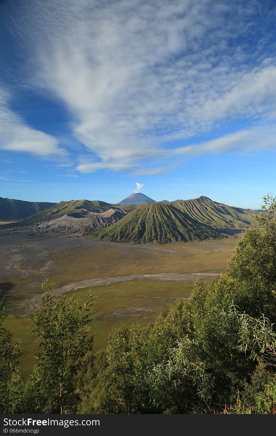 Bromo Volcano Mountain in Tengger Semeru