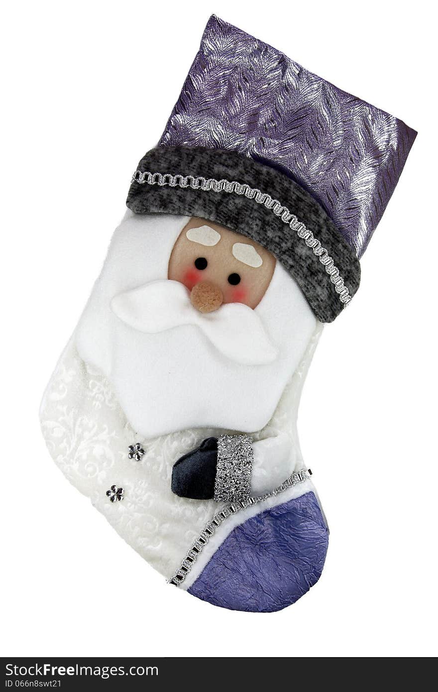 Christmas sock with santa claus