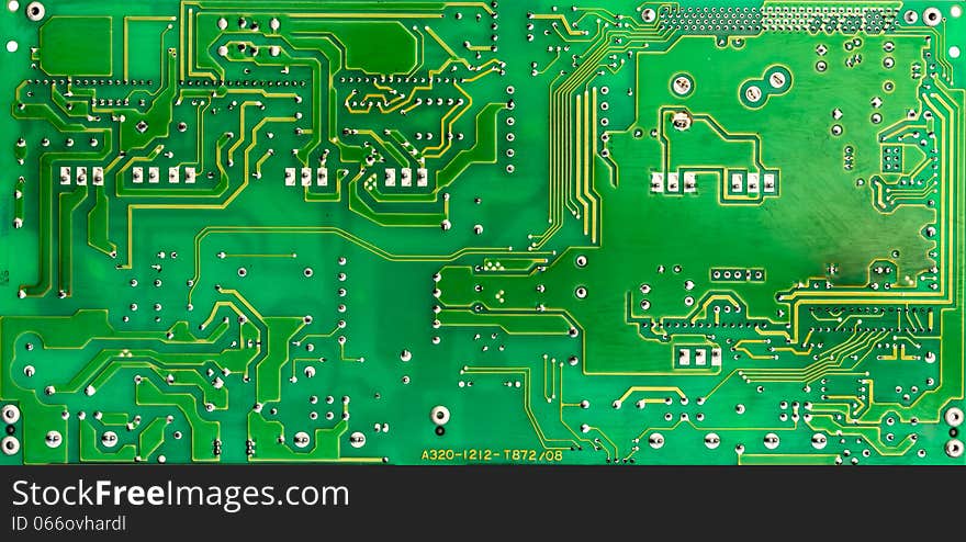 Green Circuit Board Of Computer