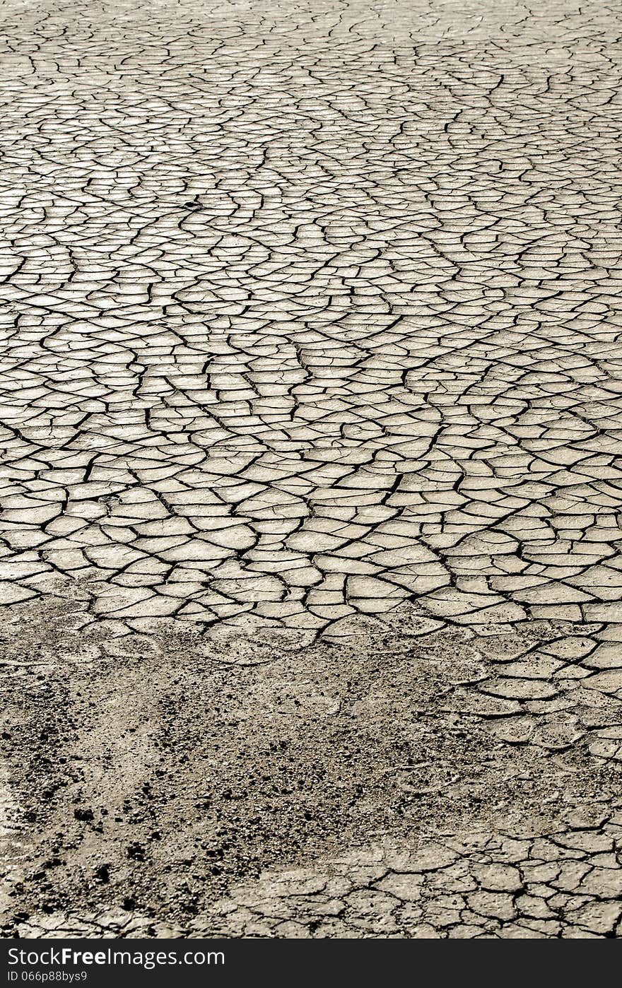 Drought upon the land in the lagoon