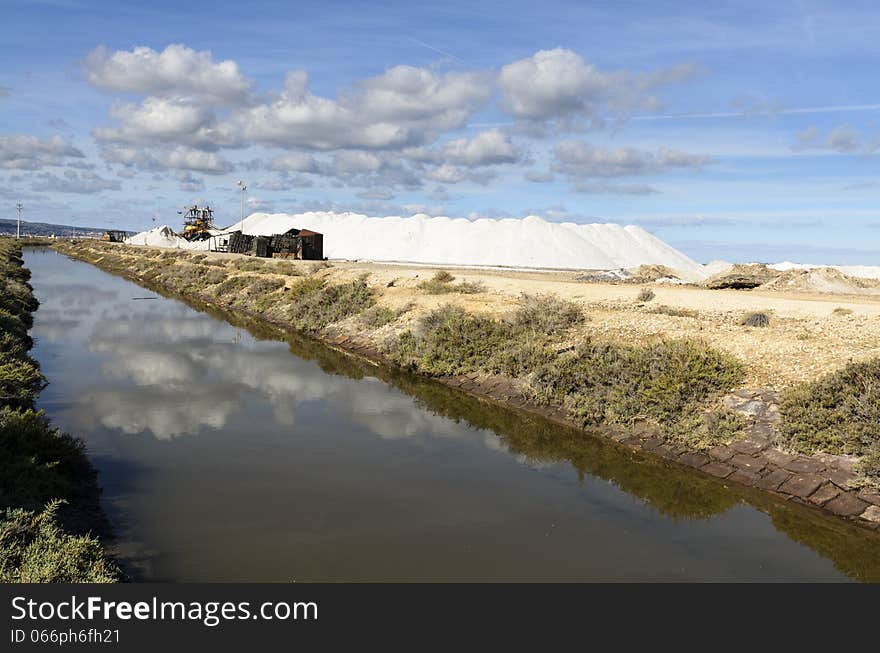 Salt is produced from salt mines or by the evaporation of seawater or mineral-rich spring water in shallow pools. Salt is produced from salt mines or by the evaporation of seawater or mineral-rich spring water in shallow pools.