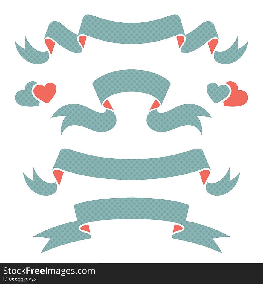 Ribbons, vector illustration for you design