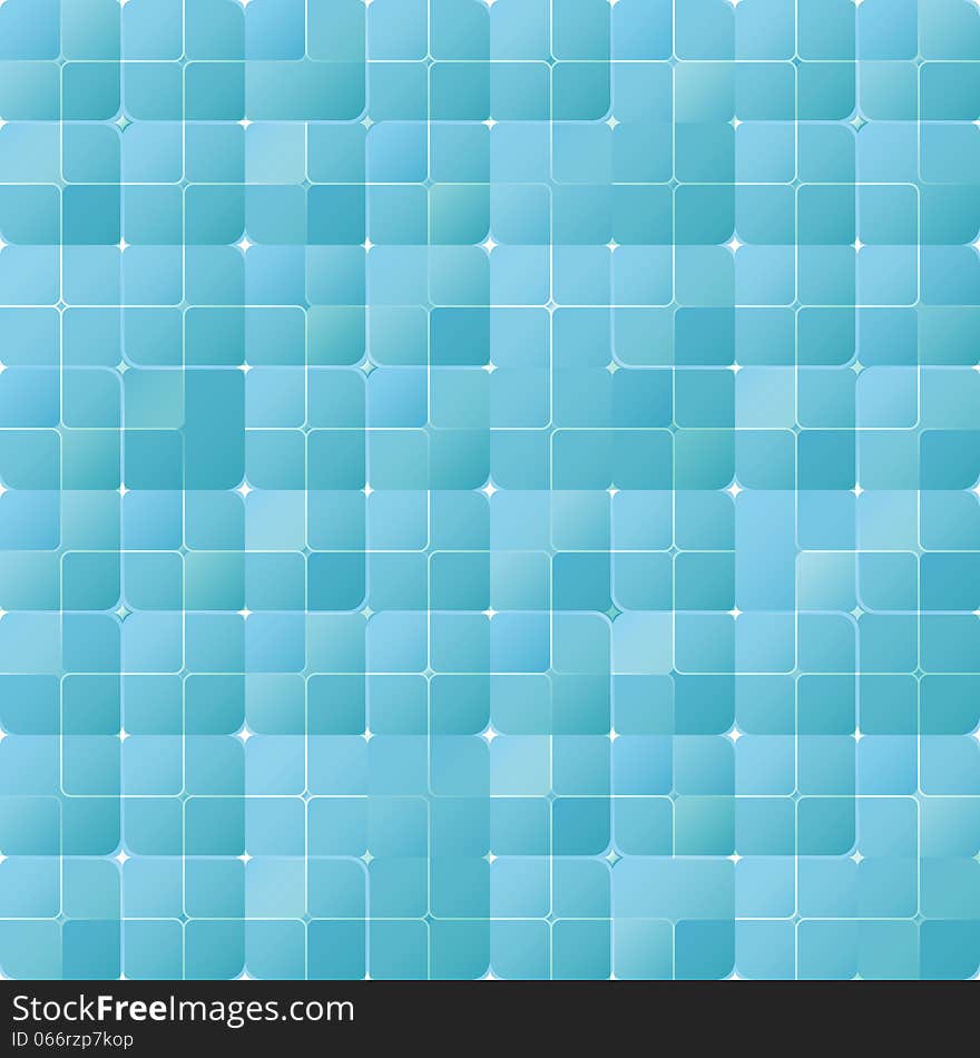 New seamless pattern with blue tiles can use like modern background. New seamless pattern with blue tiles can use like modern background