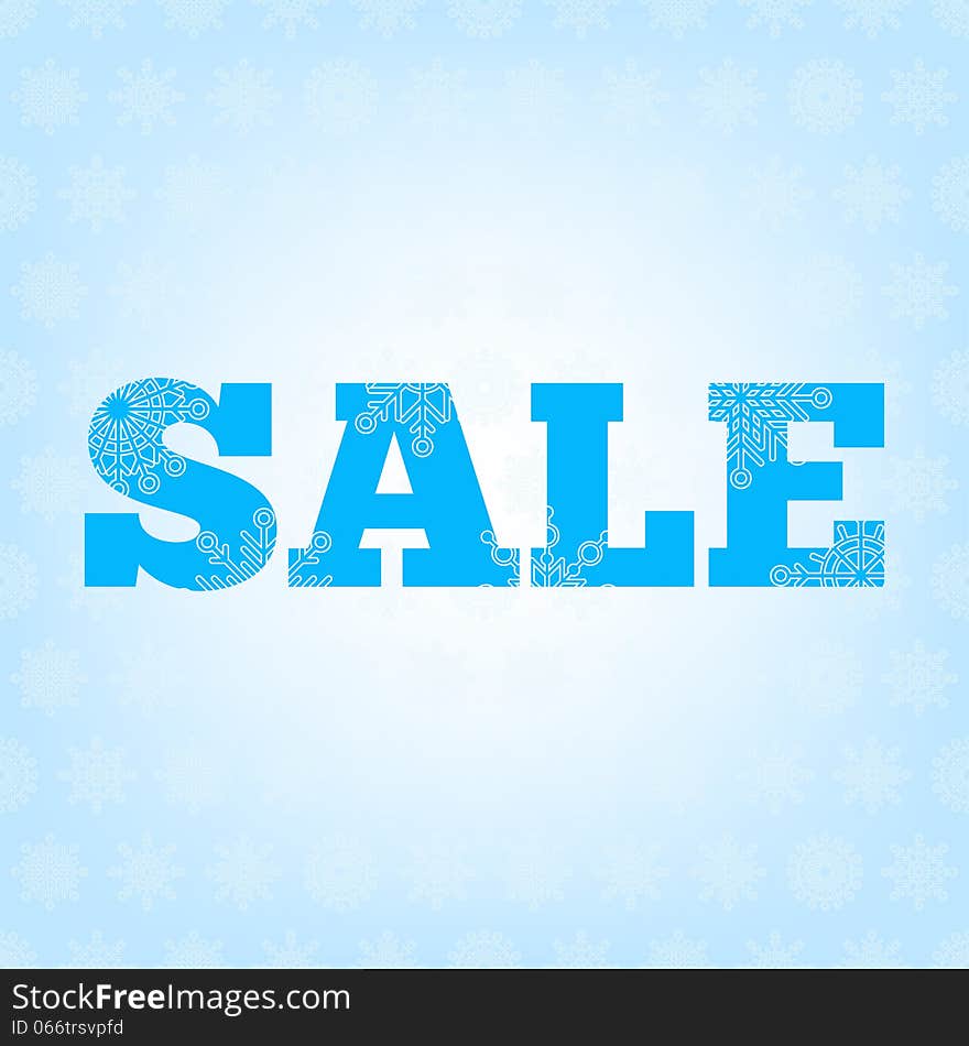 Background With Winter Sale