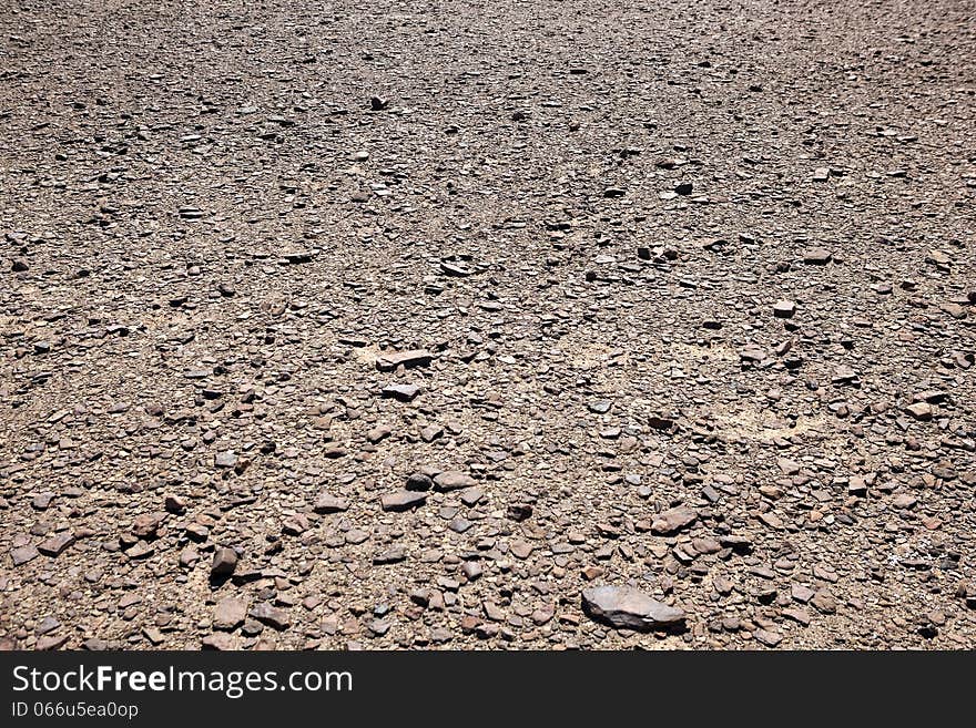 Dry rocky desert landscape in Namibia