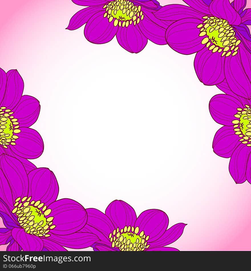 Fresh background with plants and flowers. Fresh background with plants and flowers