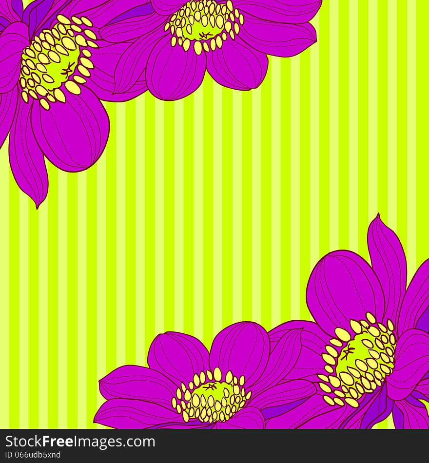 Fresh background with plants and flowers. Fresh background with plants and flowers