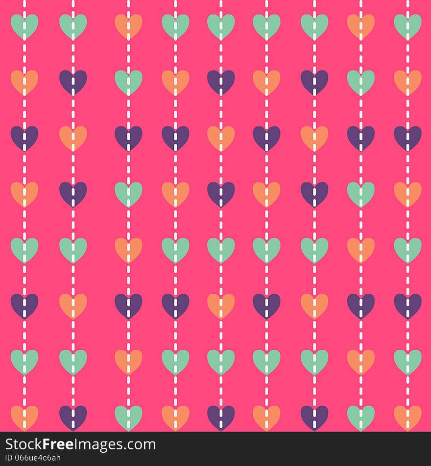 Vector seamless background with flowers. Vector seamless background with flowers