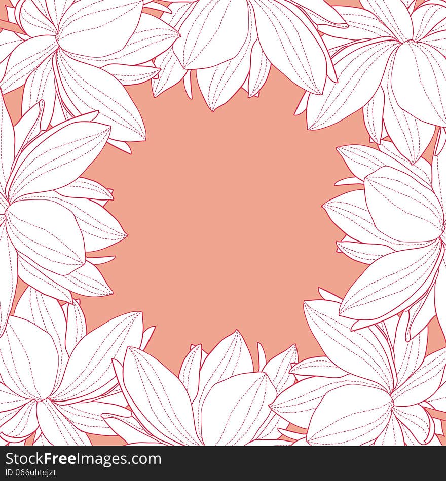 Fresh background with plants and flowers. Fresh background with plants and flowers