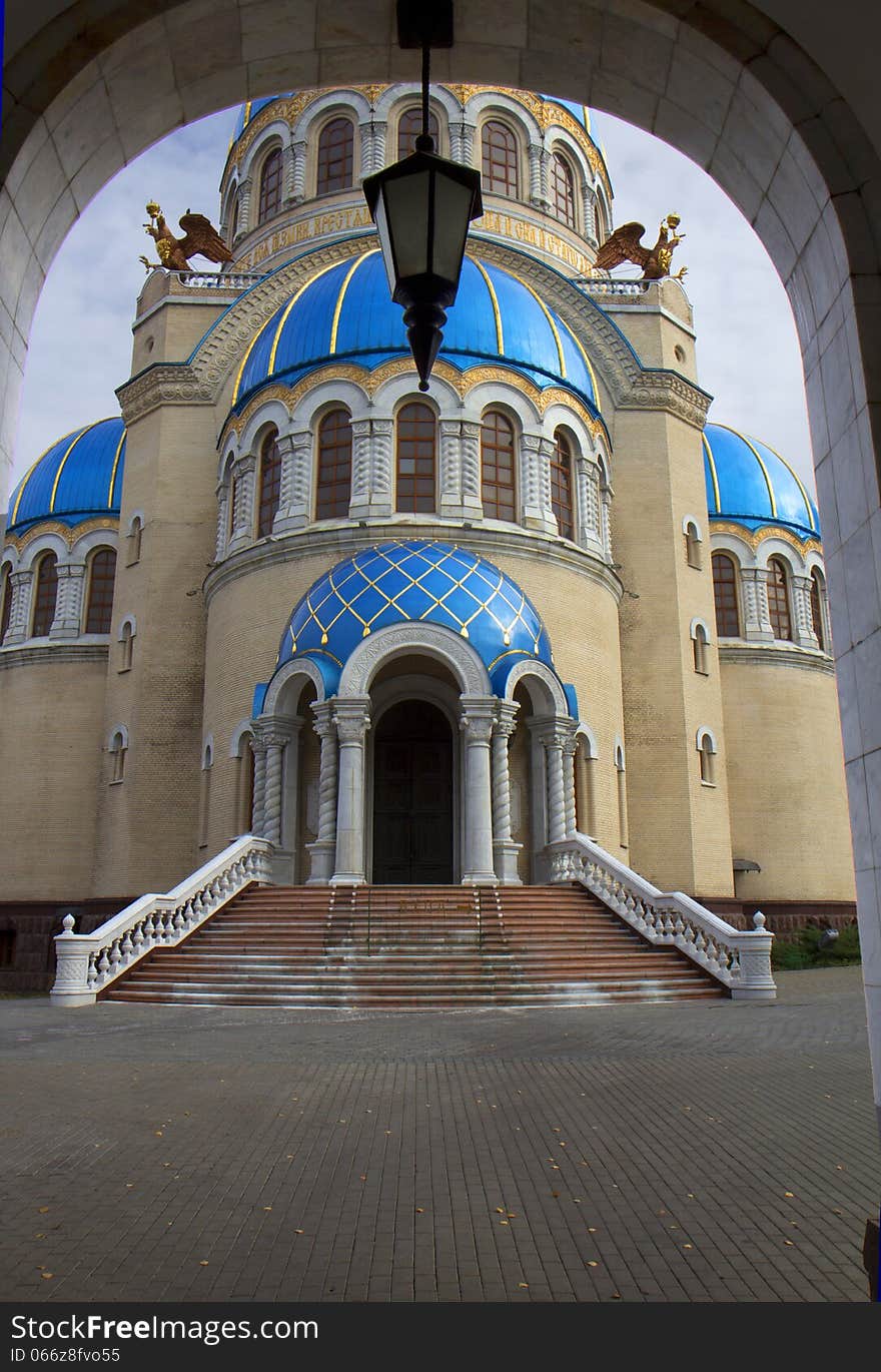 The temple was built for the 1000 anniversary of the Christening of Russia. The temple was built for the 1000 anniversary of the Christening of Russia.