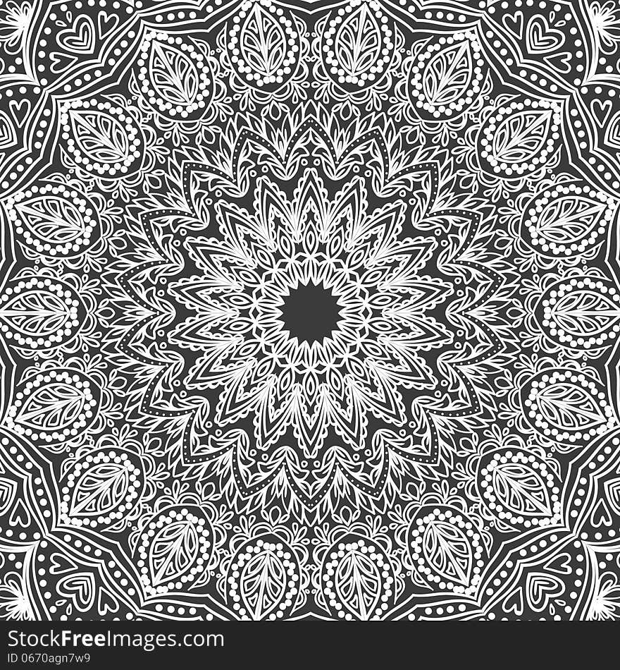 Vector seamless background with flowers. Vector seamless background with flowers