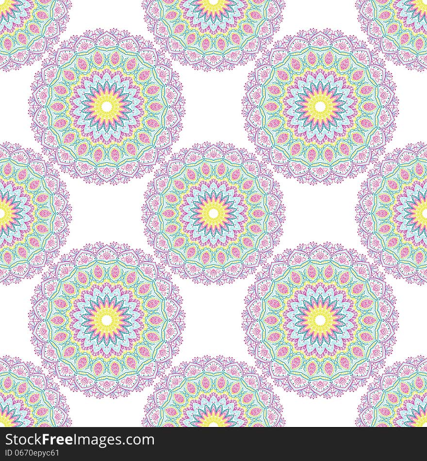 Vector seamless background with flowers. Vector seamless background with flowers