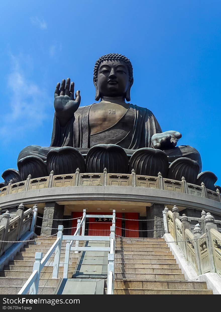 Big Buddha in Hong Kong. Big Buddha in Hong Kong