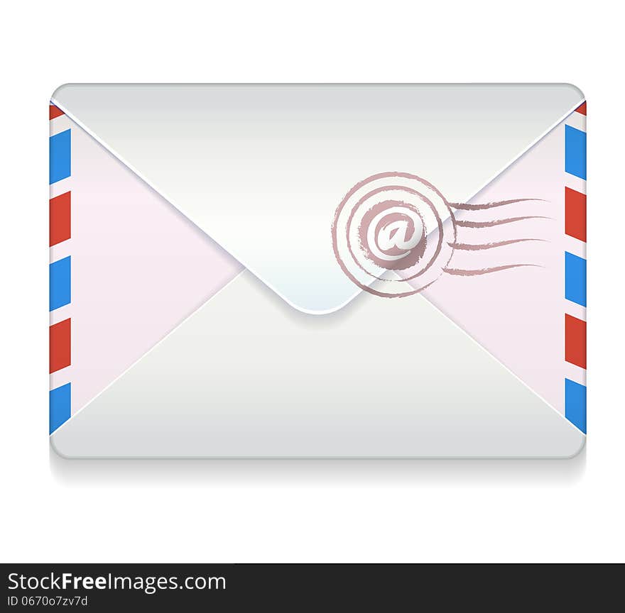 Vector illustration of a mail icon. Vector illustration of a mail icon