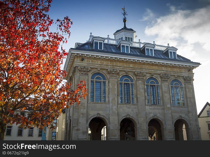 The majestic town hall in the Oxfordshire town. The majestic town hall in the Oxfordshire town