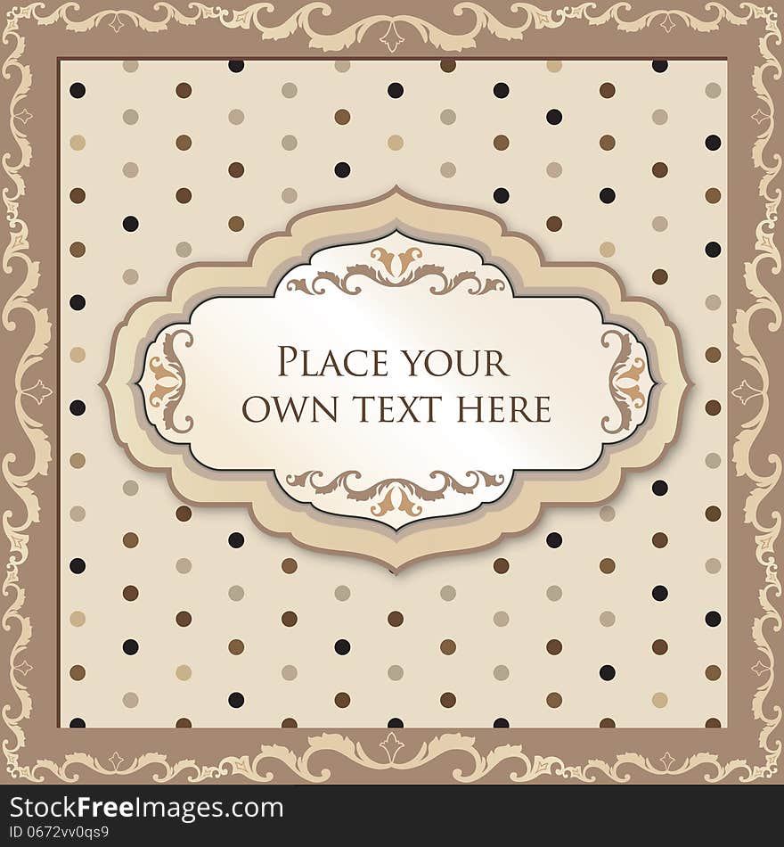 Vintage frame. Can be used as Greeting Card or Cover. Vintage frame. Can be used as Greeting Card or Cover.