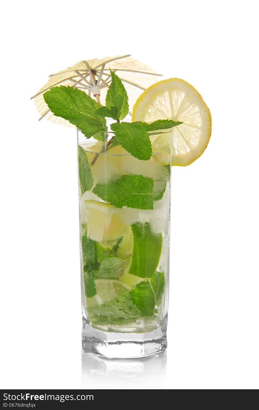 Mojito, Is Decorated With An Umbrella