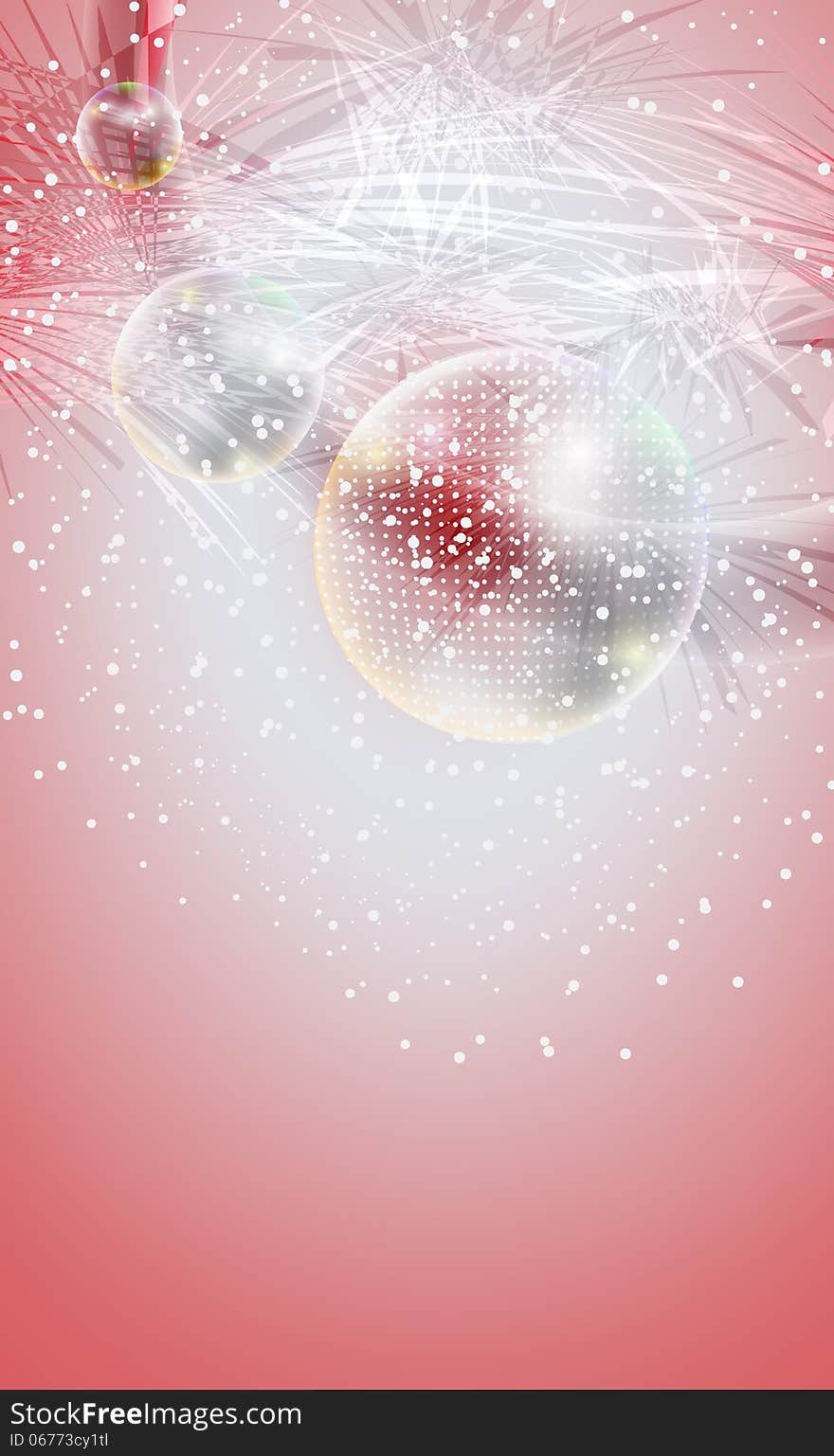 Xmas vertical abstract background with fireworks