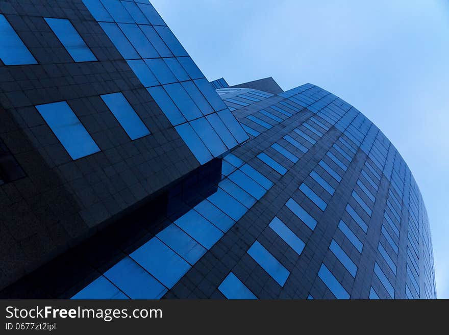 A modern office building in the center of Bucharest, Romania. A modern office building in the center of Bucharest, Romania