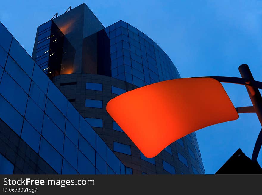 A modern office building in the center of Bucharest, Romania. A modern office building in the center of Bucharest, Romania