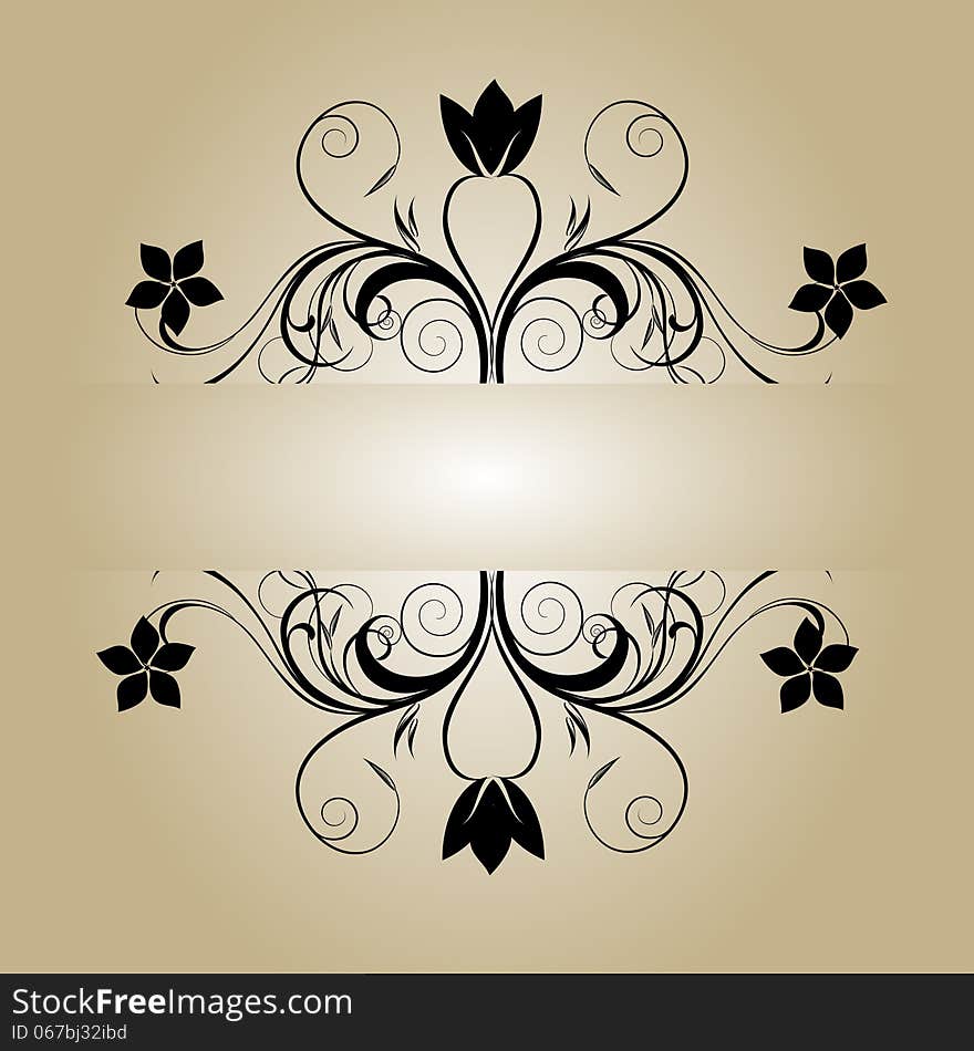 Vintage Flower Banner