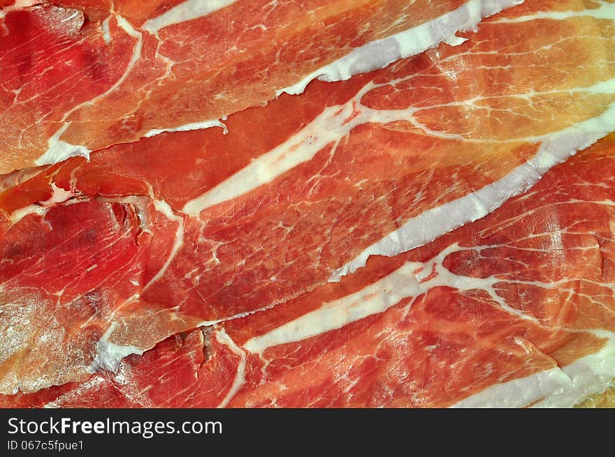 Ham slices background