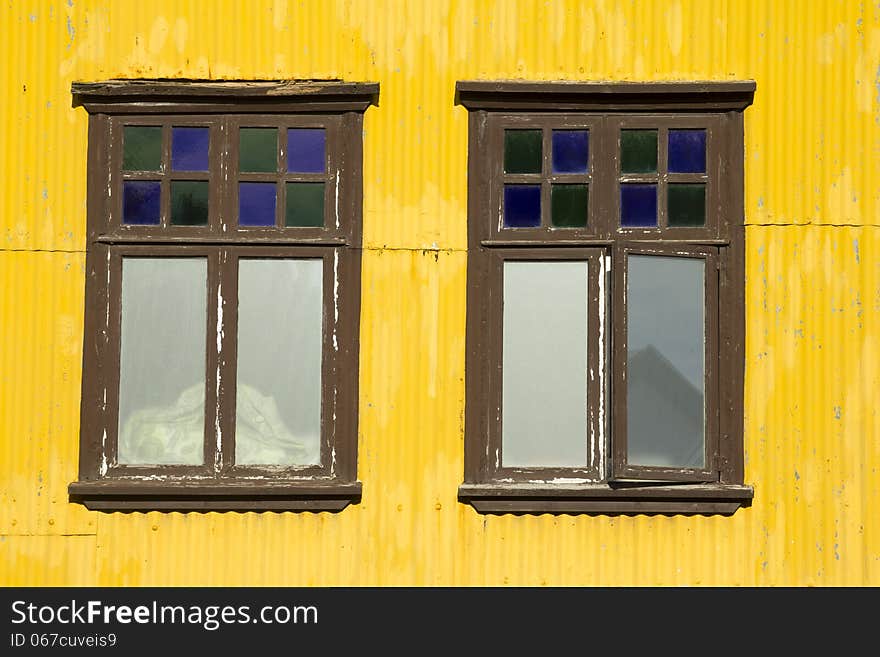 Yellow Building And Windows