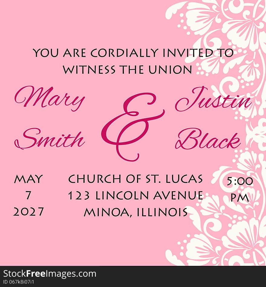 Wedding card