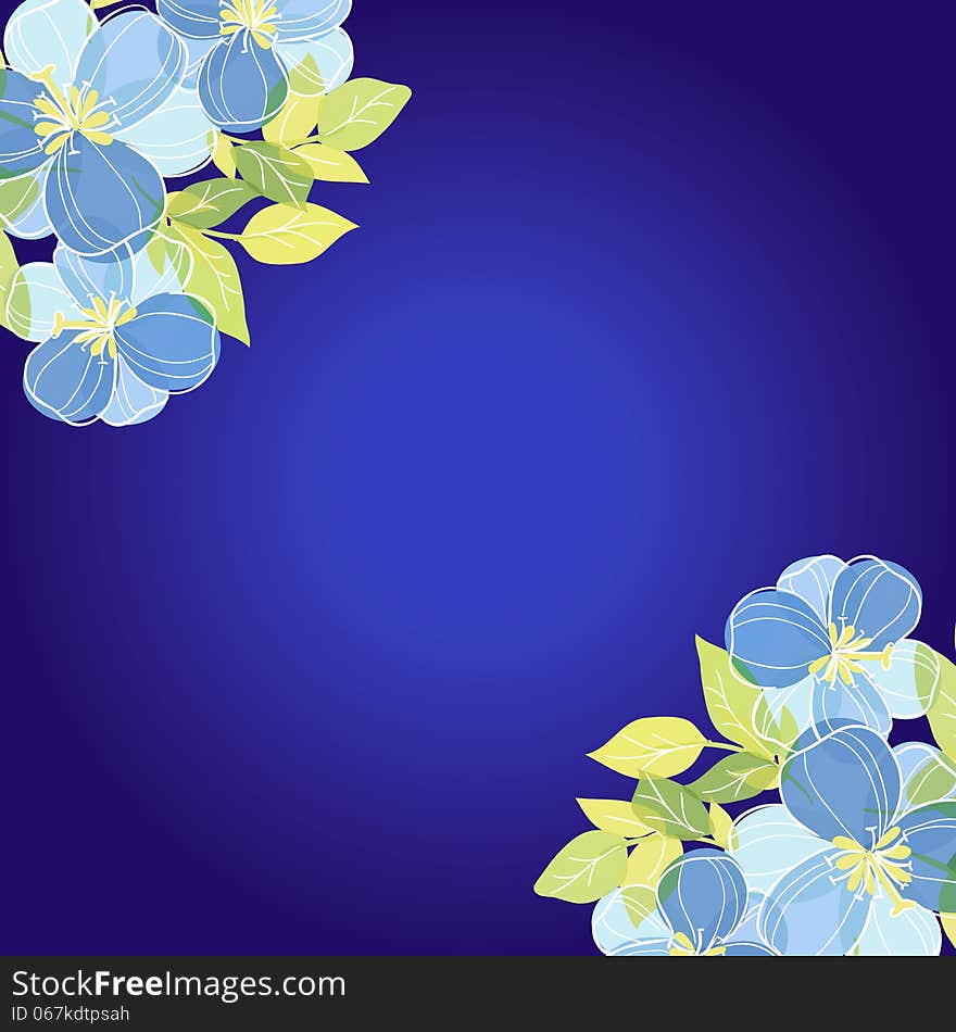 Fresh background with plants and flowers. Fresh background with plants and flowers