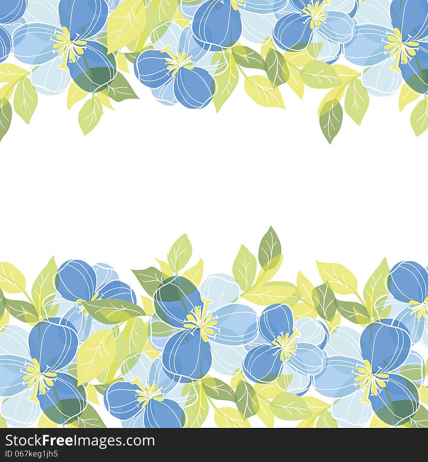 Fresh background with plants and flowers. Fresh background with plants and flowers