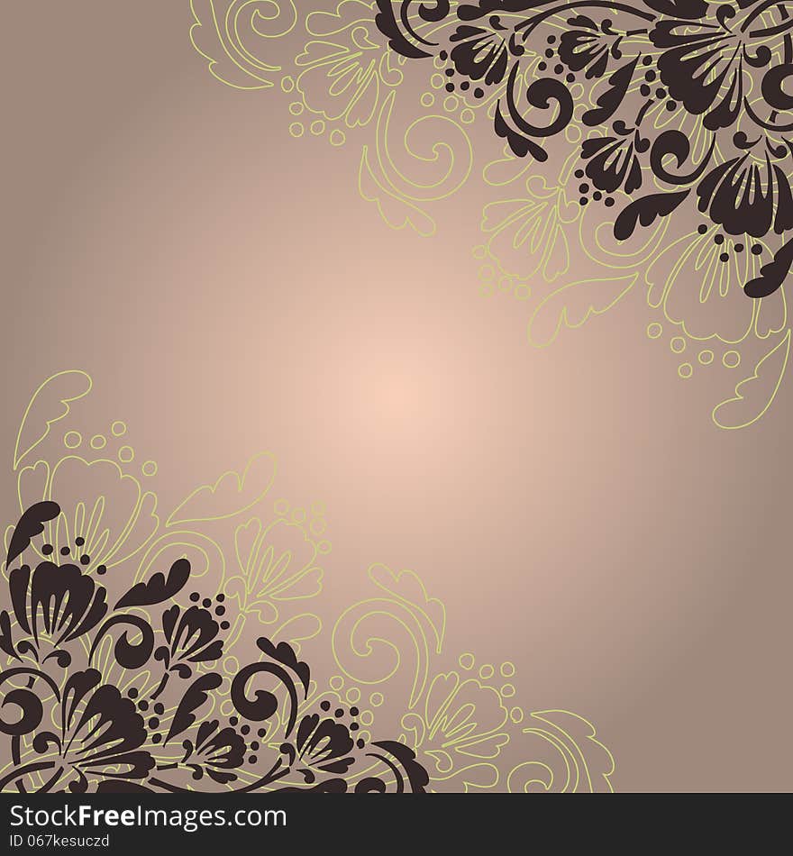 Fresh background with plants and flowers. Fresh background with plants and flowers