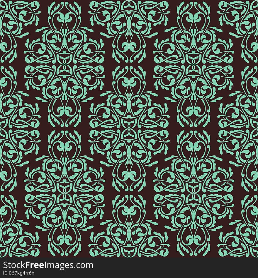 Vector seamless background with flowers. Vector seamless background with flowers