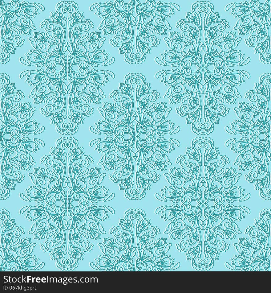 Vector seamless background with flowers. Vector seamless background with flowers