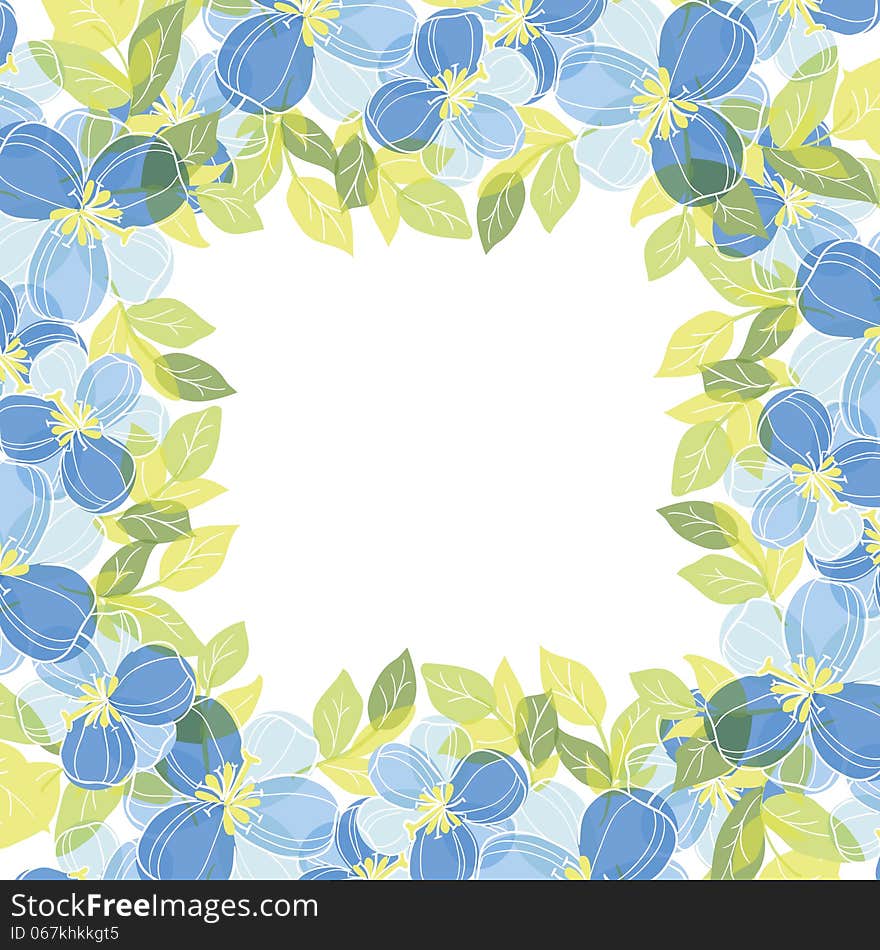 Fresh background with plants and flowers. Fresh background with plants and flowers