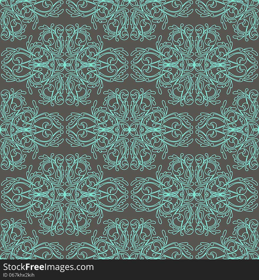 Vector seamless background with flowers. Vector seamless background with flowers