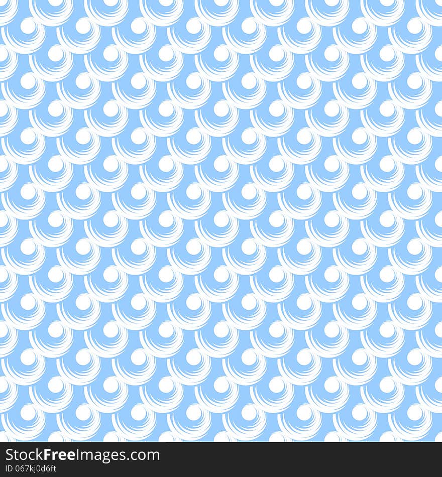 Seamless blue texture. Pattern with spiral elements. Vector art. Seamless blue texture. Pattern with spiral elements. Vector art.