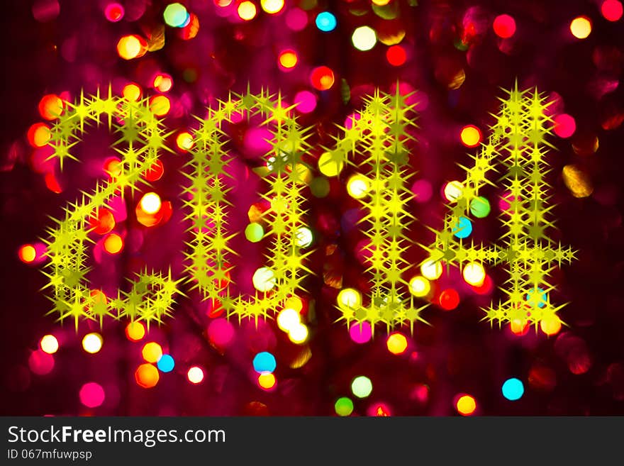 Abstract background with bokeh defocused lights