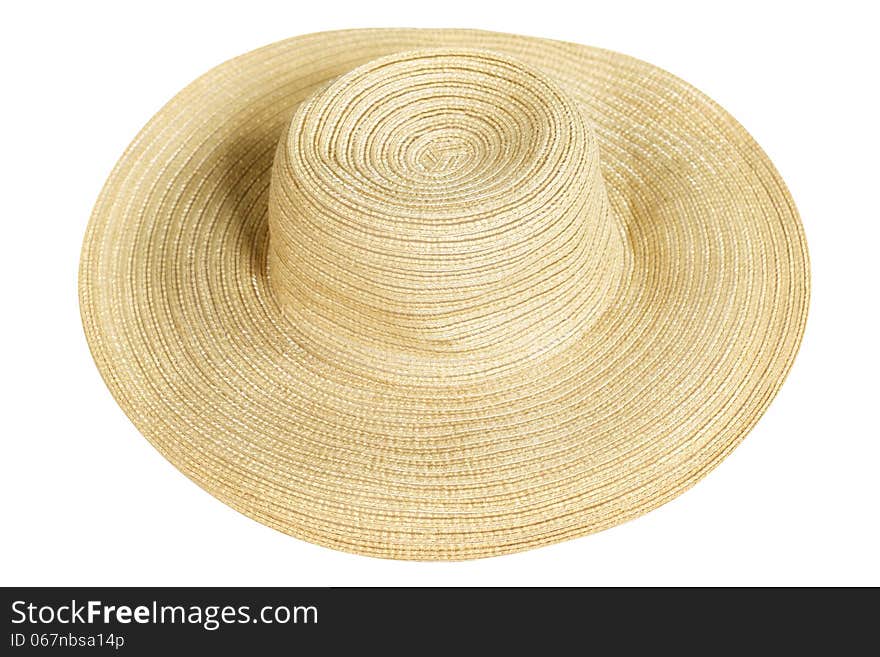 Beach hat isolated on white background